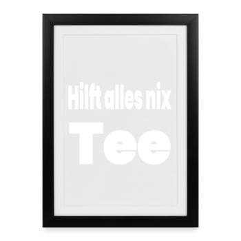 Thé - Affiche encadrée (27 × 37 cm) - noir - Devant