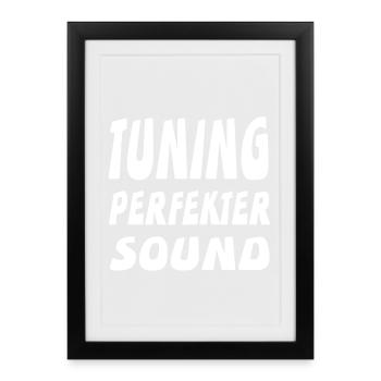 réglage - Affiche encadrée (27 × 37 cm) - noir - Devant