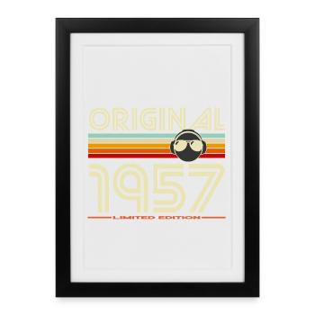 Original 1957 Édition Retro Audio - Affiche encadrée (27 × 37 cm) - noir - Devant