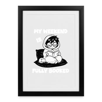 Reader Book Fully Booked Manga - Framed poster (27 × 37 cm) - black - Front