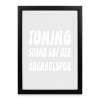 Tuning - Gerahmtes Poster (27 × 37 cm) - Schwarz - Vorne