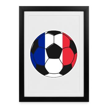 Football - Team France - Framed poster (27 × 37 cm) - black - Front