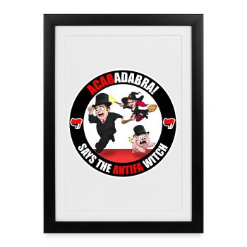 The Antifa Witch - Rich - Framed poster (27 × 37 cm) - black - Front