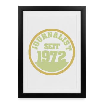 1972 - Affiche encadrée (27 × 37 cm) - noir - Devant