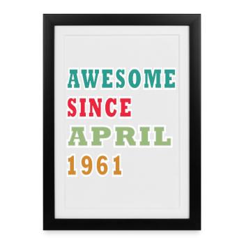 Brilliant since April 1961 - Framed poster (27 × 37 cm) - black - Front