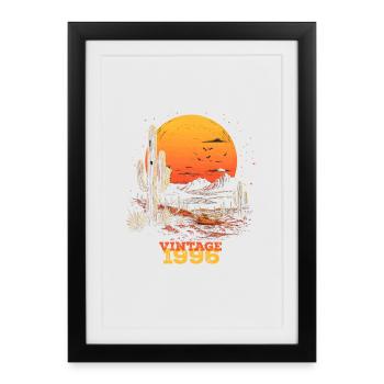Millésime 1996 - Affiche encadrée (27 × 37 cm) - noir - Devant