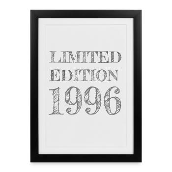 30e anniversaire du millésime 1996 - Affiche encadrée (27 × 37 cm) - noir - Devant