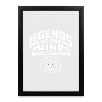 Legends of the Wind - Framed poster (27 × 37 cm) - black - Front