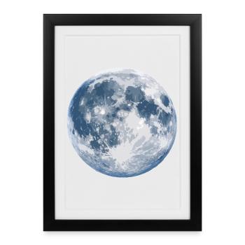 Moonlight Silhouette - Framed poster (27 × 37 cm) - black - Front
