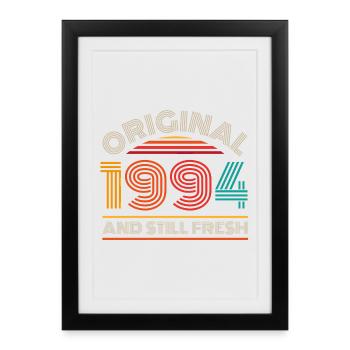 Millésime 1994 - Affiche encadrée (27 × 37 cm) - noir - Devant