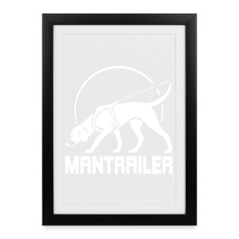 Foxhound MANTRAILER Search Dogs Dog Wilsigns - Framed poster (27 × 37 cm) - black - Front