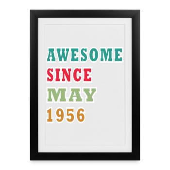 Birthday present May 1956 - Framed poster (27 × 37 cm) - black - Front