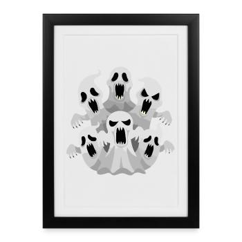 Ghost Pack - Affiche encadrée (27 × 37 cm) - noir - Devant