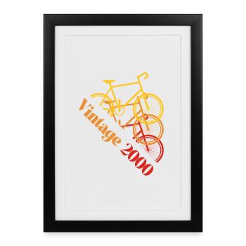Vintage 2000 - Framed poster (27 × 37 cm) - black - Front