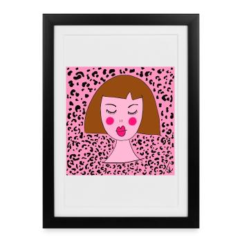 LEOPARD GIRL - Framed poster (27 × 37 cm) - black - Front