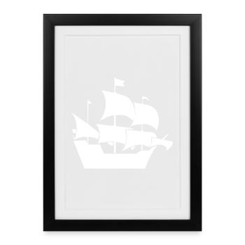 Sail - Framed poster (27 × 37 cm) - black - Front