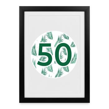 50 Fifty Plants - Framed poster (27 × 37 cm) - black - Front
