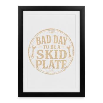 Badge Off-Road : Mauvais Jour pour le Sabot - Affiche encadrée (27 × 37 cm) - noir - Devant