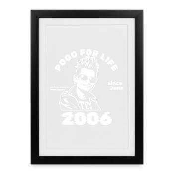 20th Birthday Pogo for life since 06/2006 - Framed poster (27 × 37 cm) - black - Front