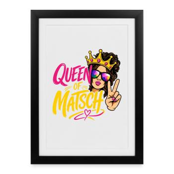 Reine de la Boue - Affiche encadrée (27 × 37 cm) - noir - Devant