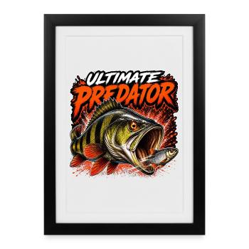 Ultimate Predator Perch Fishing - Framed poster (27 × 37 cm) - black - Front