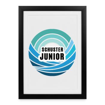 Schuster Junior Nachfolger Sohn Kind Junge - Gerahmtes Poster (27 × 37 cm) - Schwarz - Vorne