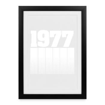 1977 - Framed poster (27 × 37 cm) - black - Front