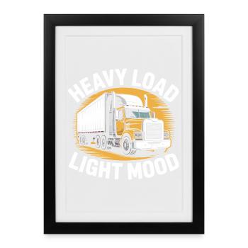 Professional Driver Truck Driver Truck Gift - Framed poster (27 × 37 cm) - black - Front