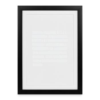 Alles ist gut - Vertrauen Sie dem Staat. - Gerahmtes Poster (27 × 37 cm) - Schwarz - Vorne