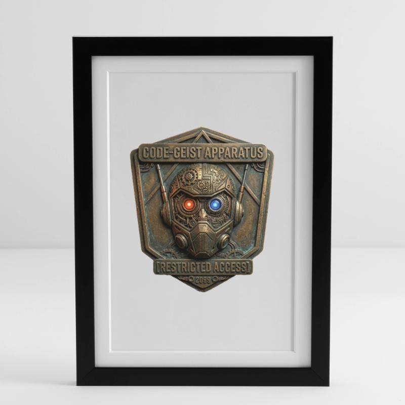 Code-Geist Apparatus Restricted Access 2099 Gerahmtes Poster (27 × 37 cm)