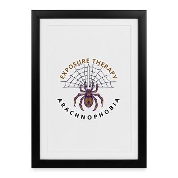 Arachnophobie - Affiche encadrée (27 × 37 cm) - noir - Devant