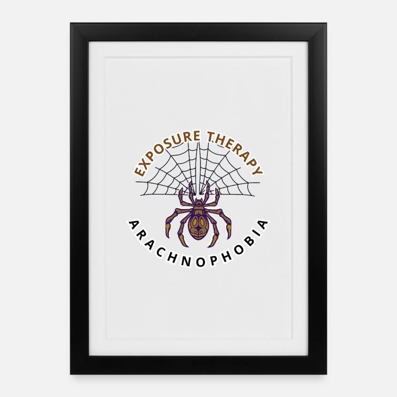 Arachnophobia - Framed poster (27 × 37 cm) - black