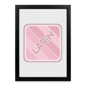 Larin as a daughter - Framed poster (27 × 37 cm) - black - Front