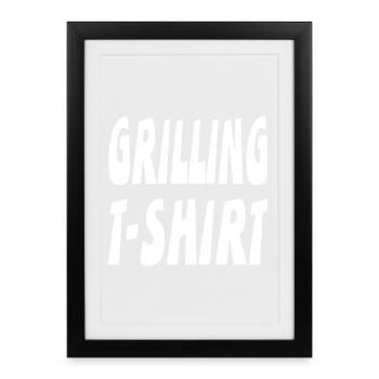 Grillen - Gerahmtes Poster (27 × 37 cm) - Schwarz - Vorne