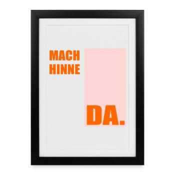 Berlinerisch Zeit Berlin - Gerahmtes Poster (27 × 37 cm) - Schwarz - Vorne