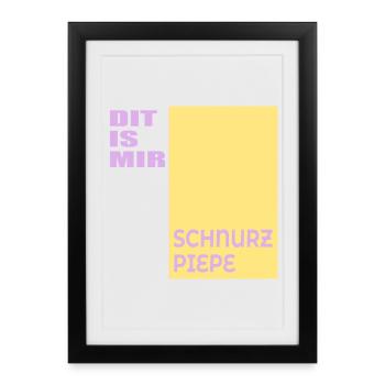 Berlinerisch n’a pas d’importance, Berlin - Affiche encadrée (27 × 37 cm) - noir - Devant