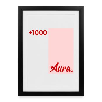 Review Aura Points - Framed poster (27 × 37 cm) - black - Front