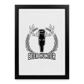 Beer Hunter Award - Framed poster (27 × 37 cm) - black - Front