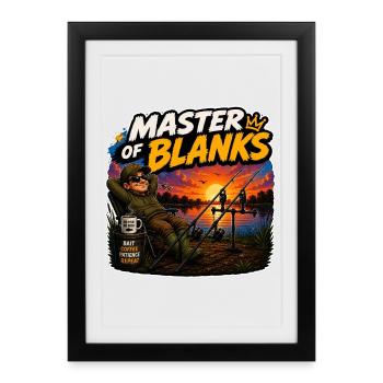 Carp Fishing Master Of Blanks - Framed poster (27 × 37 cm) - black - Front