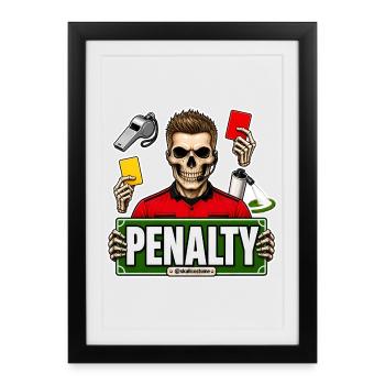 SkullCostume World Edition: Penalty - Framed poster (27 × 37 cm) - black - Front