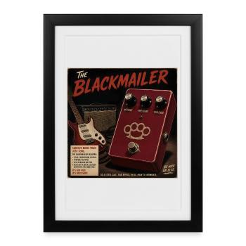 Le Maître-Chanteur — Pédale d’intimidation pour guitare - Affiche encadrée (27 × 37 cm) - noir - Devant