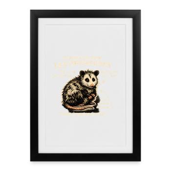 Conseils sur les opossums  - Affiche encadrée (27 × 37 cm) - noir - Devant