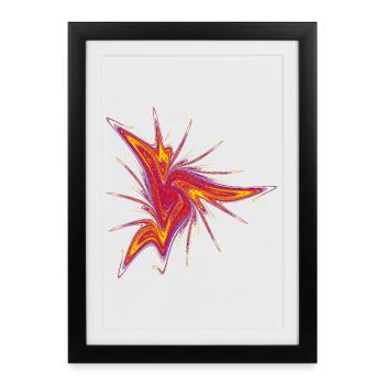 Kleiner Lausebengel – Strange Attractor - Gerahmtes Poster (27 × 37 cm) - Schwarz - Vorne