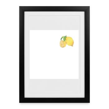 When Life Gives You Lemons | Vintage Lemon Botanic - Framed poster (27 × 37 cm) - black - Front