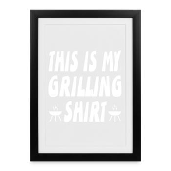 Grillen - Gerahmtes Poster (27 × 37 cm) - Schwarz - Vorne