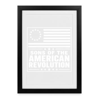 Sons of the American Revolution - Framed poster (27 × 37 cm) - black - Front