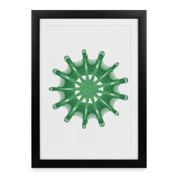 Chaos Compass – Strange Attractor - Framed poster (27 × 37 cm) - black - Front