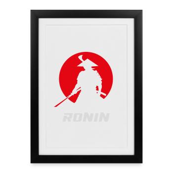 Ronin Samurai Japanese Warrior - Framed poster (27 × 37 cm) - black - Front