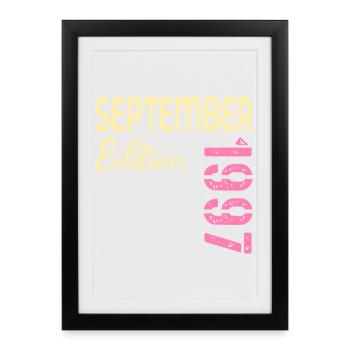 Septembre 1997 - 29e anniversaire - Affiche encadrée (27 × 37 cm) - noir - Devant