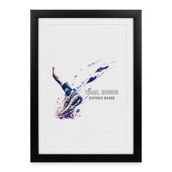 Hours of Trail Before Noise - Framed poster (27 × 37 cm) - black - Front